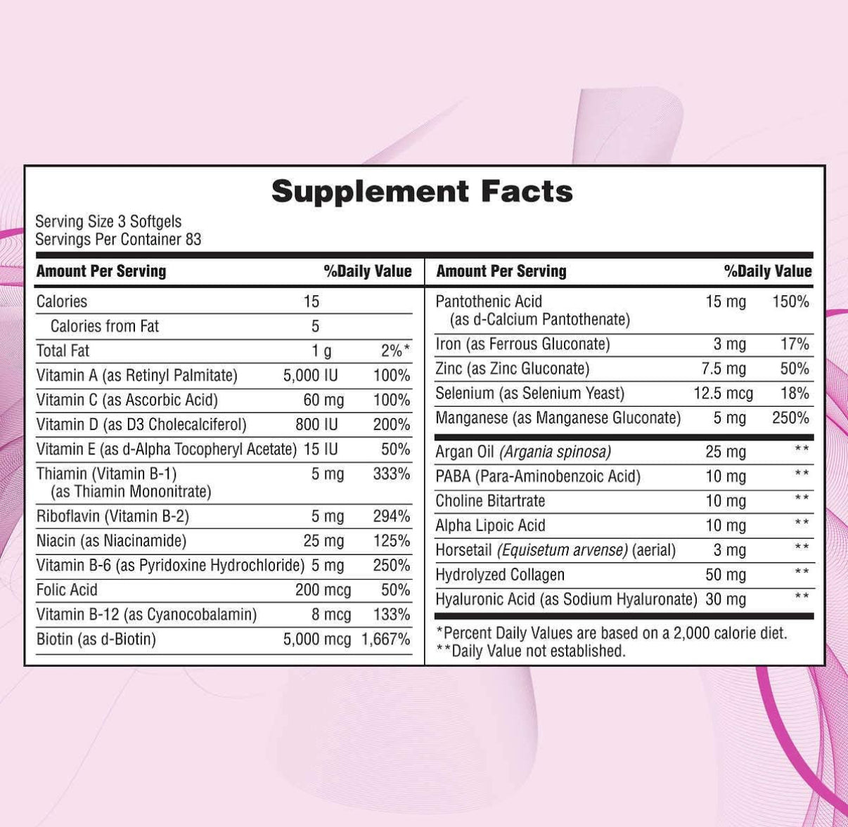 HAIR SKIN NAIL 250 SOFTGELS