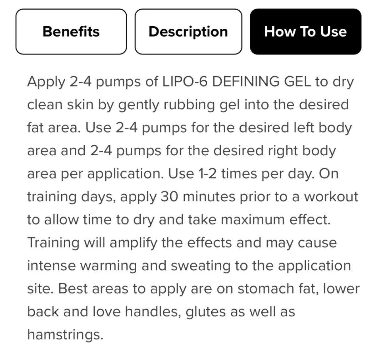 LIPO 6 GEL