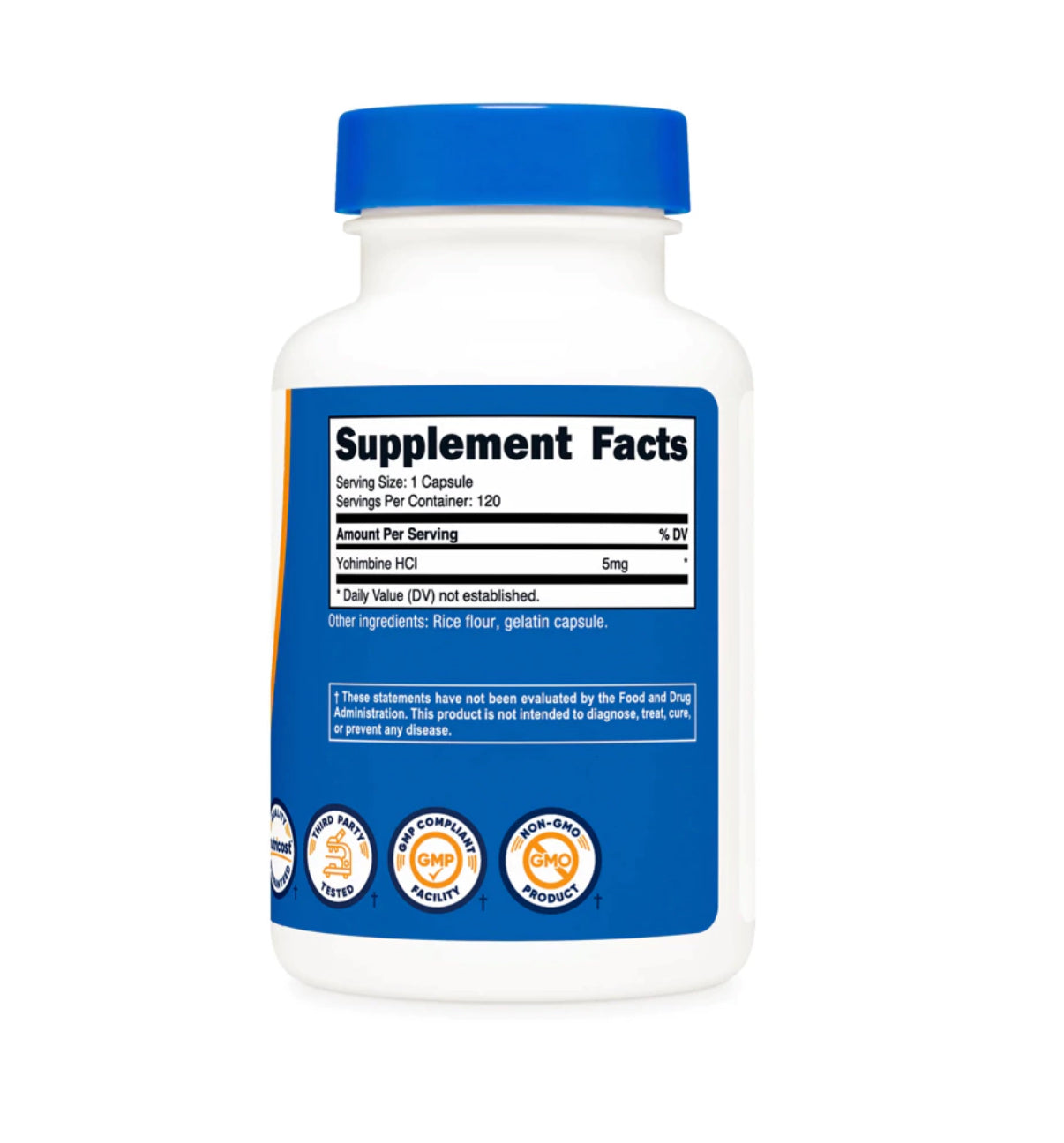 YOHIMBINE 5MG NUTRICOST 120 CAPSULAS