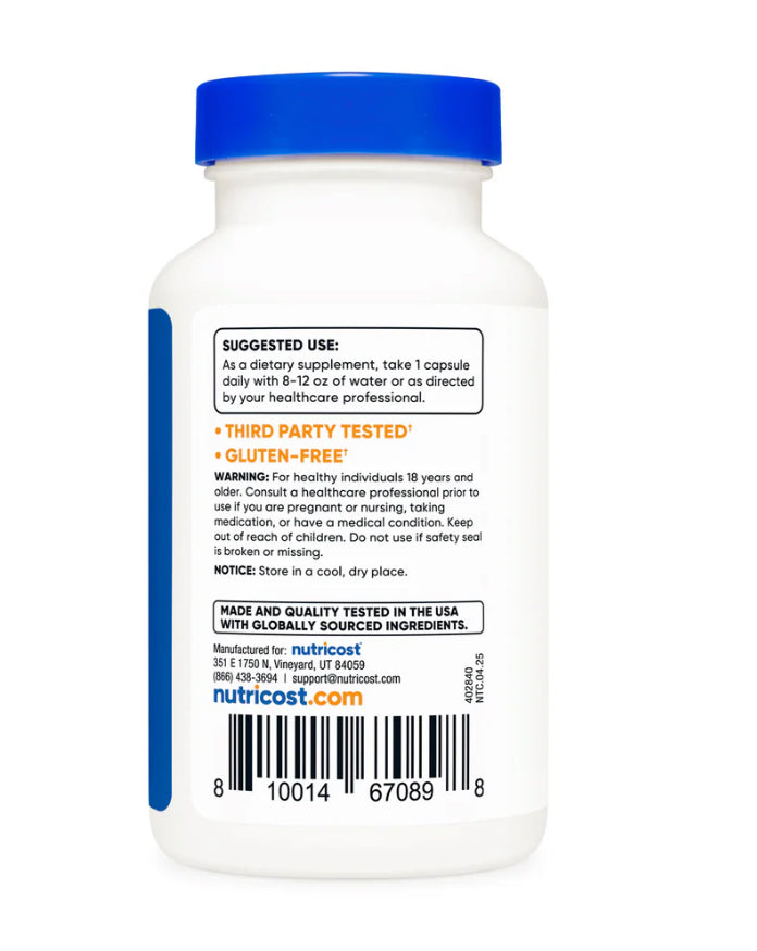 YOHIMBINA NUTRICOST 9MG 120 CAPSULAS