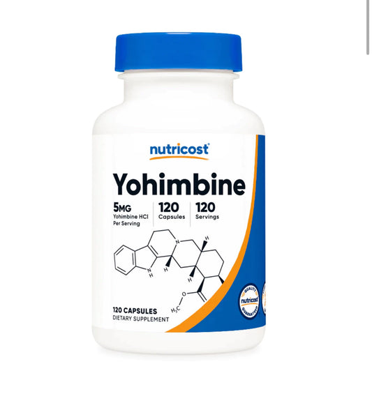 YOHIMBINE 5MG NUTRICOST 120 CAPSULAS